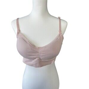 Under Control Maternity Size XL Nursing Bra  Light Pink Front Nursing Clip